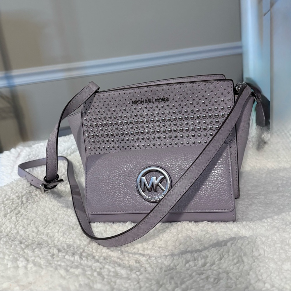 Michael Kors light purple Studded Women's Bag and Wallet